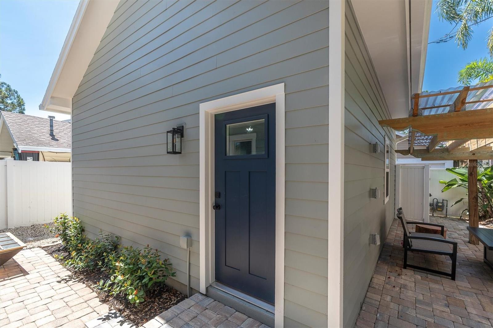 Garage door entrance
