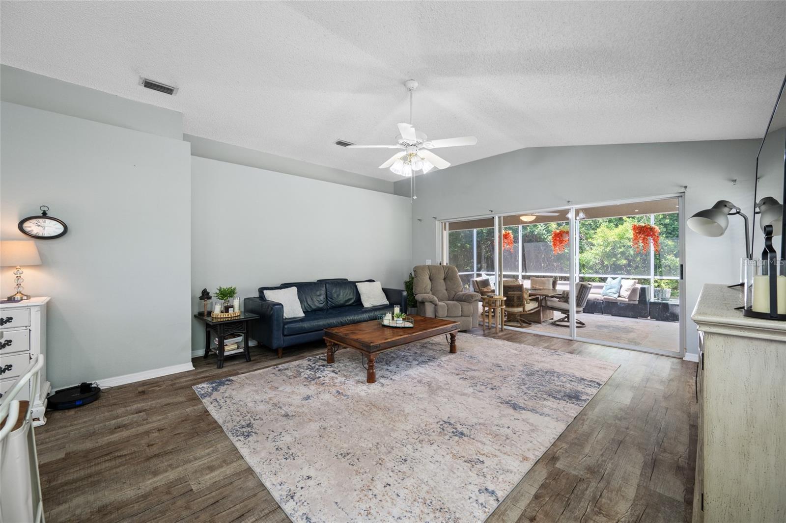 Living Room with Porch and Conservation Views
