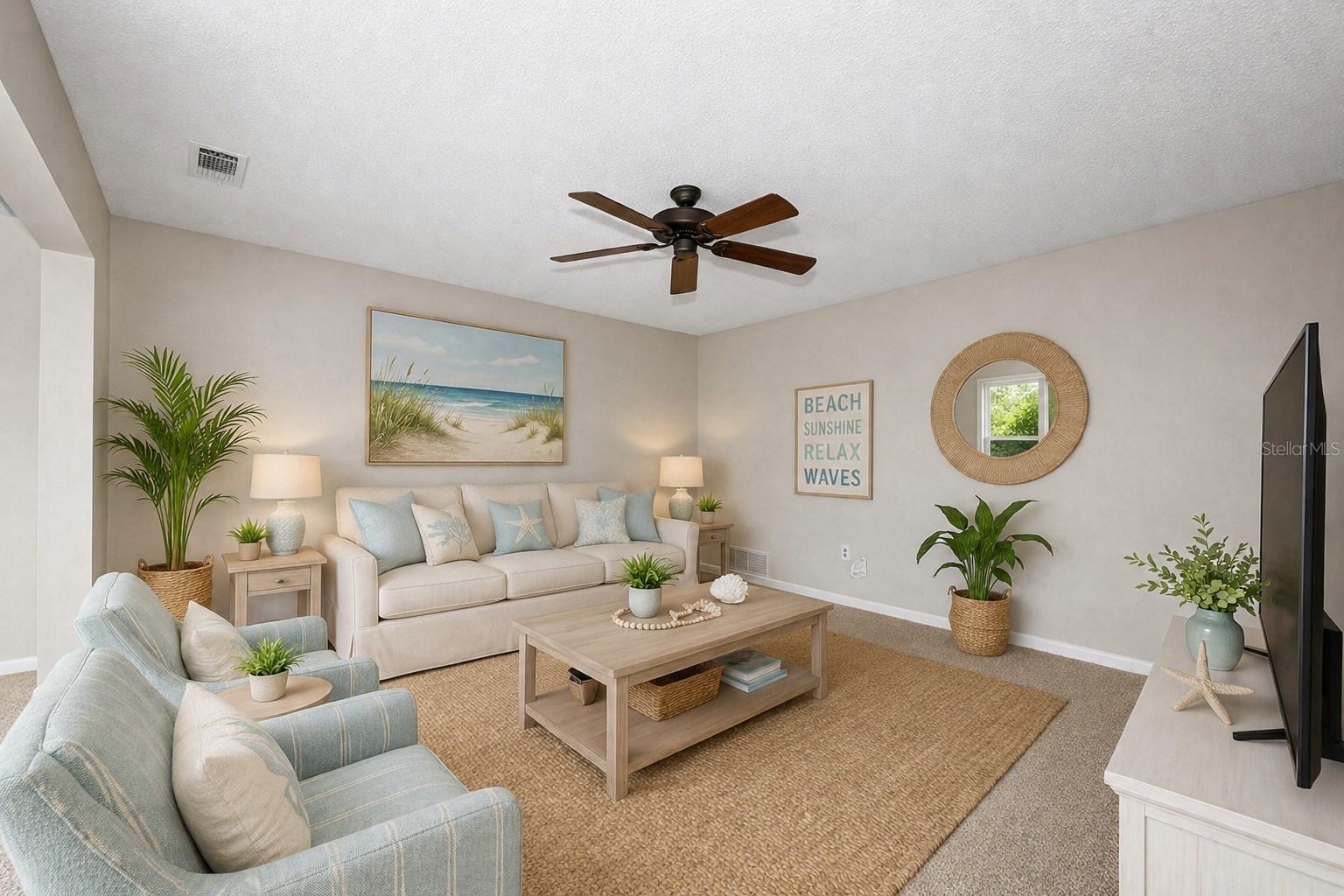 Living room - virtual staged