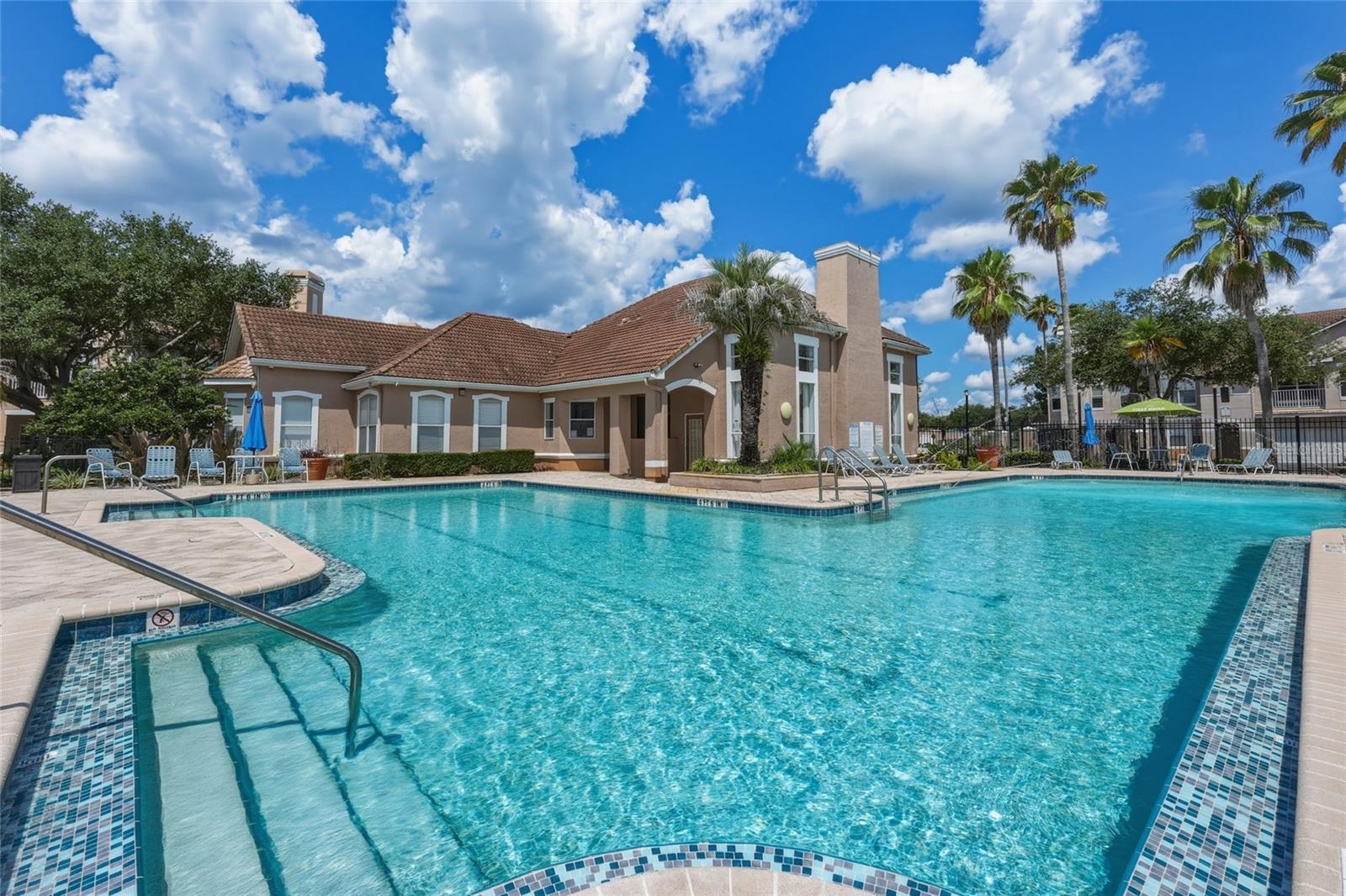 Large resort style pool