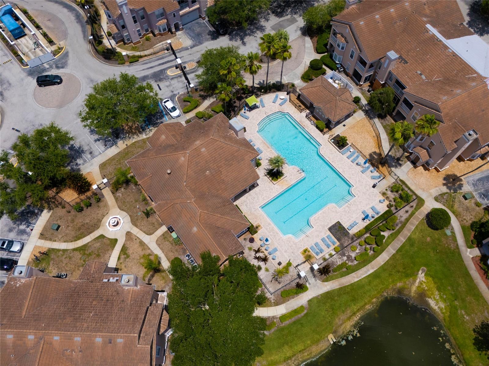 Amenity center including large pool, clubhouse and a fitness center