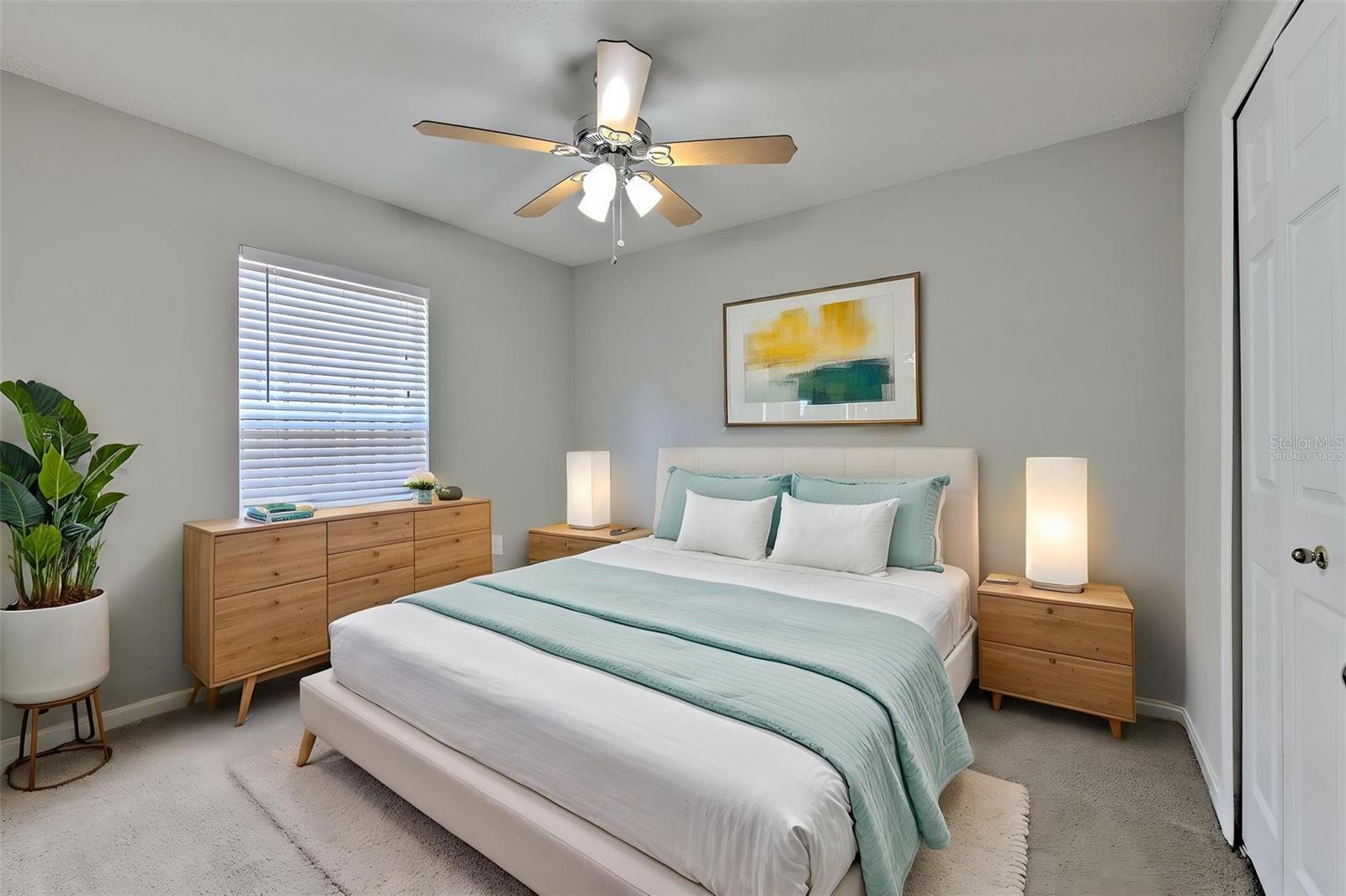 Virtually Staged 2nd Bedroom