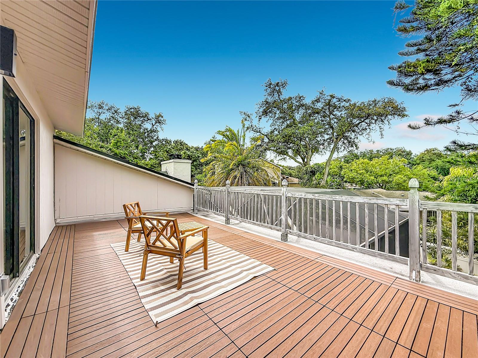 Private balcony off the primary bedroom