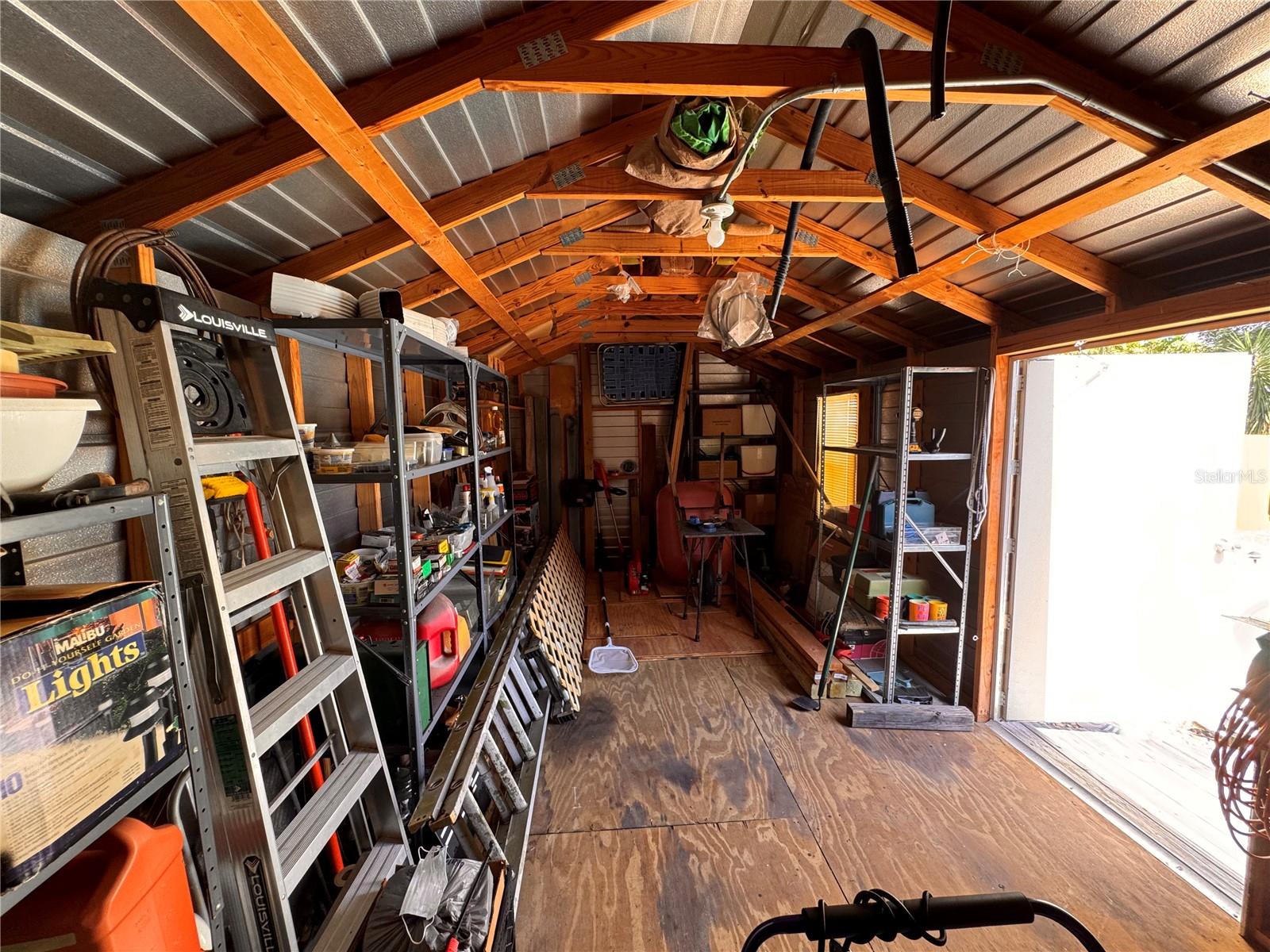 Storage Shed Interior