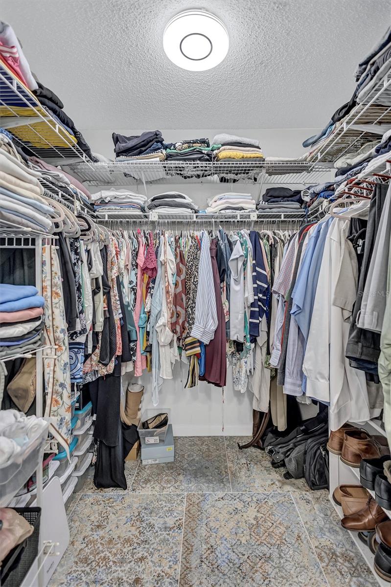 Primary walk-in closet