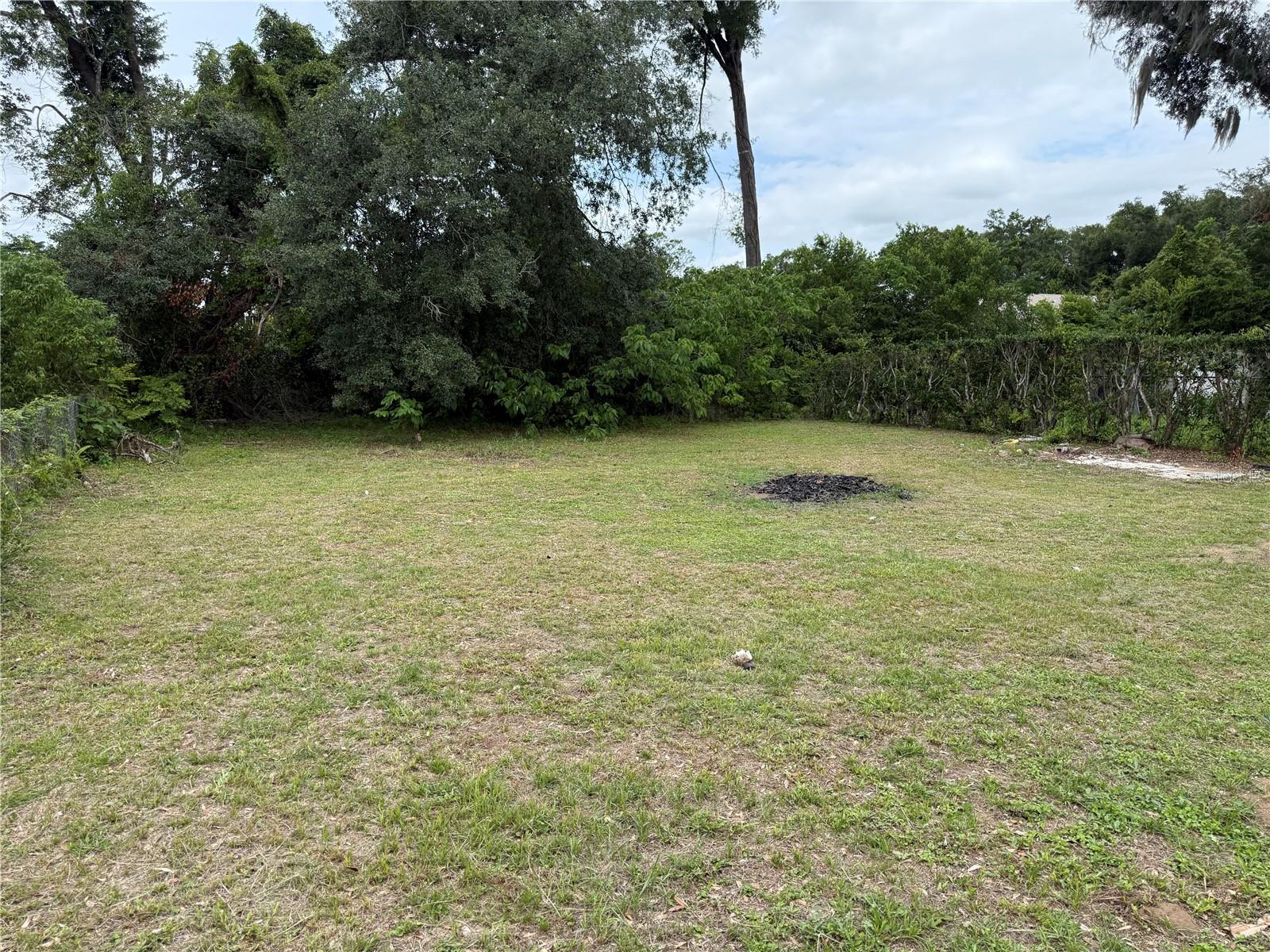 Fenced yard