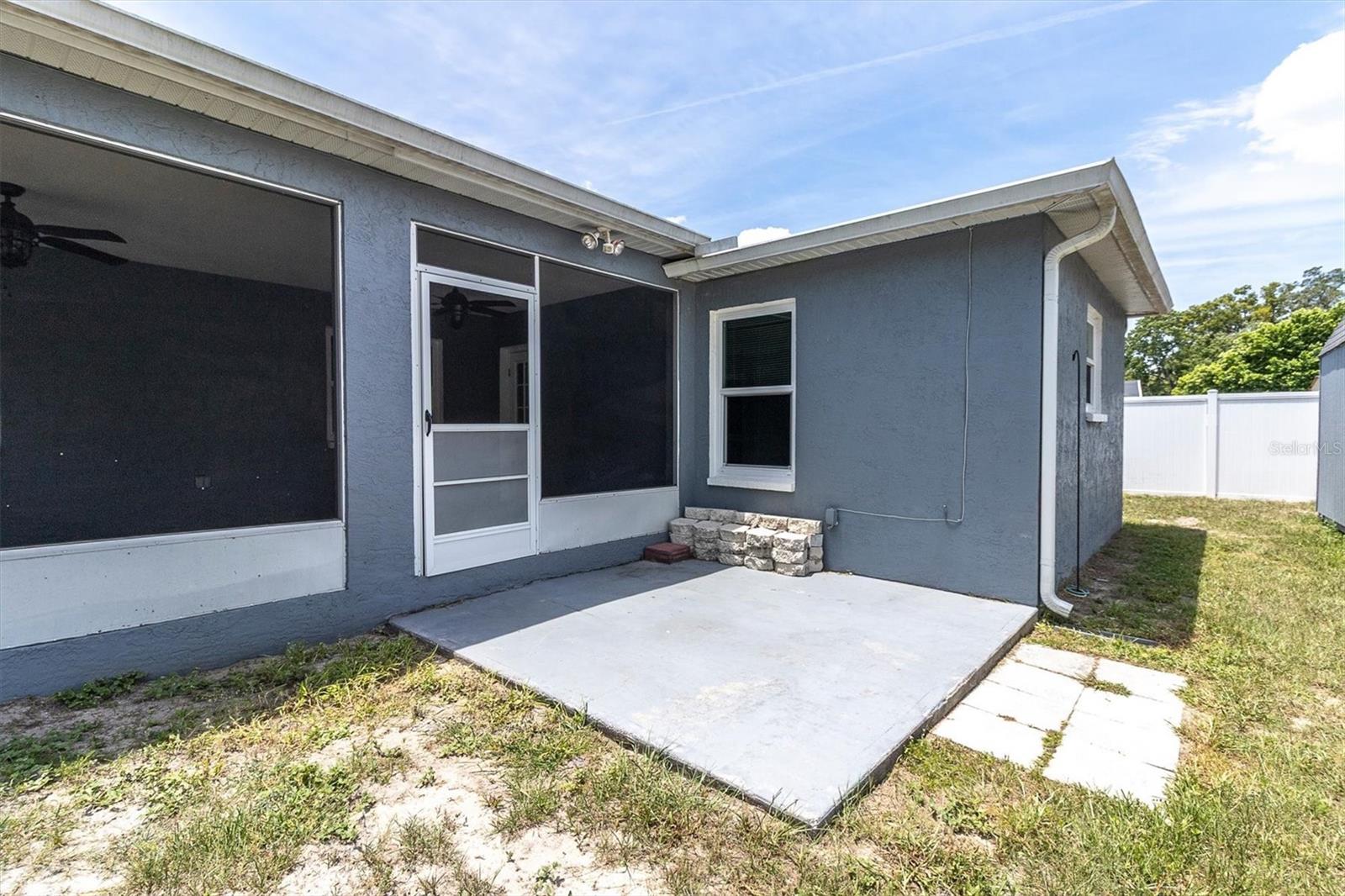 Rear porch