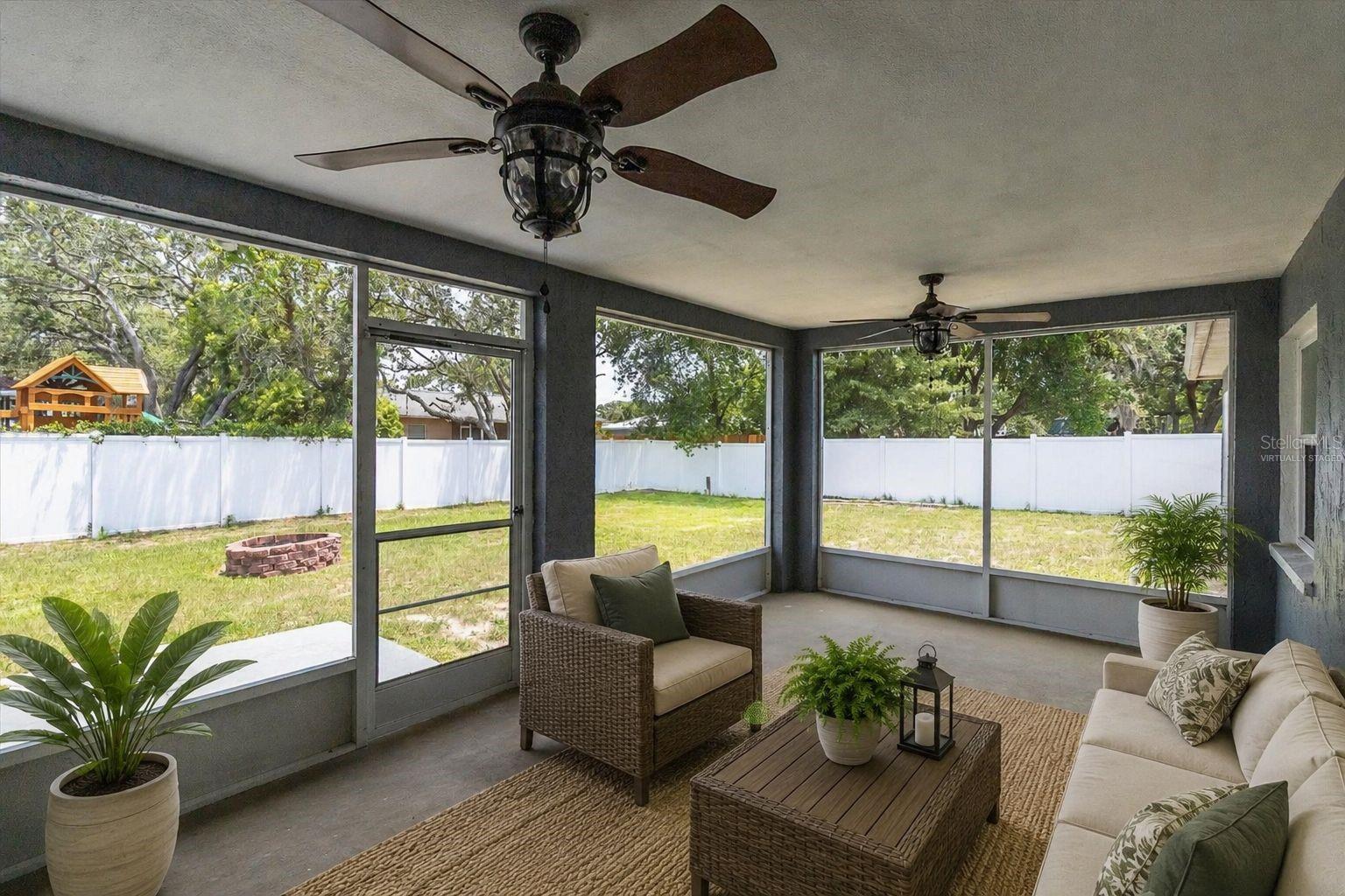Lanai, virtually staged