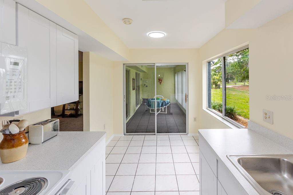 Kitchen to sunroom