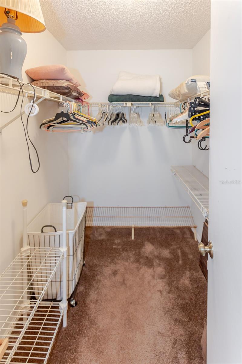 Primary walk-in closet