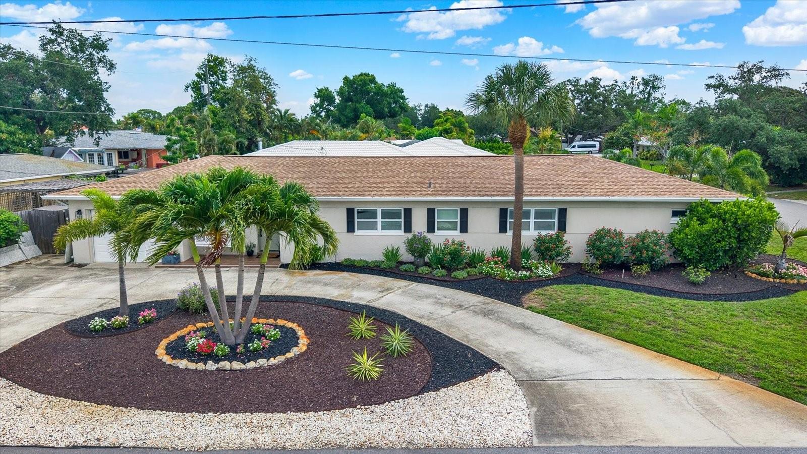 Updated landscaping