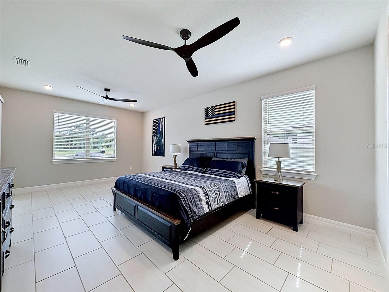 Oversized primary bedroom