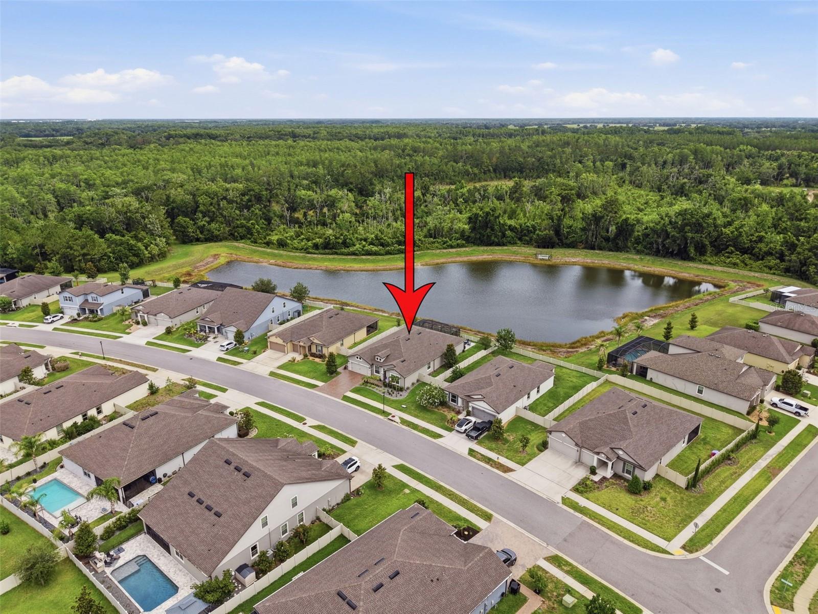 Aerial of the property location