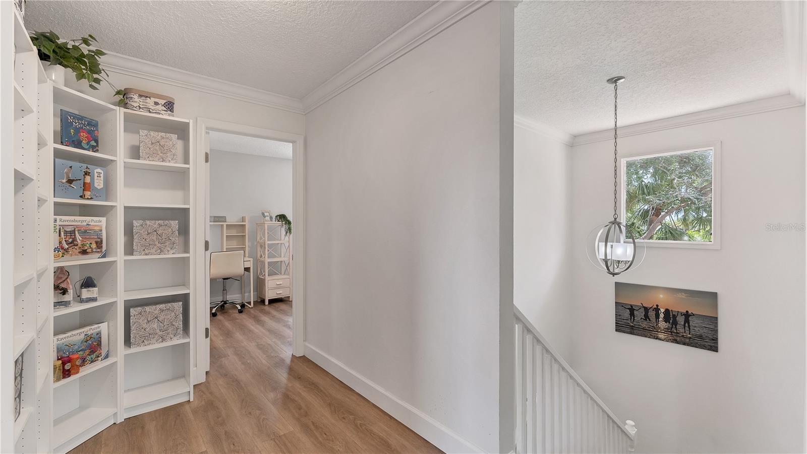 Upstairs landing looking to bedroom 3 with ensuite (previously staged)