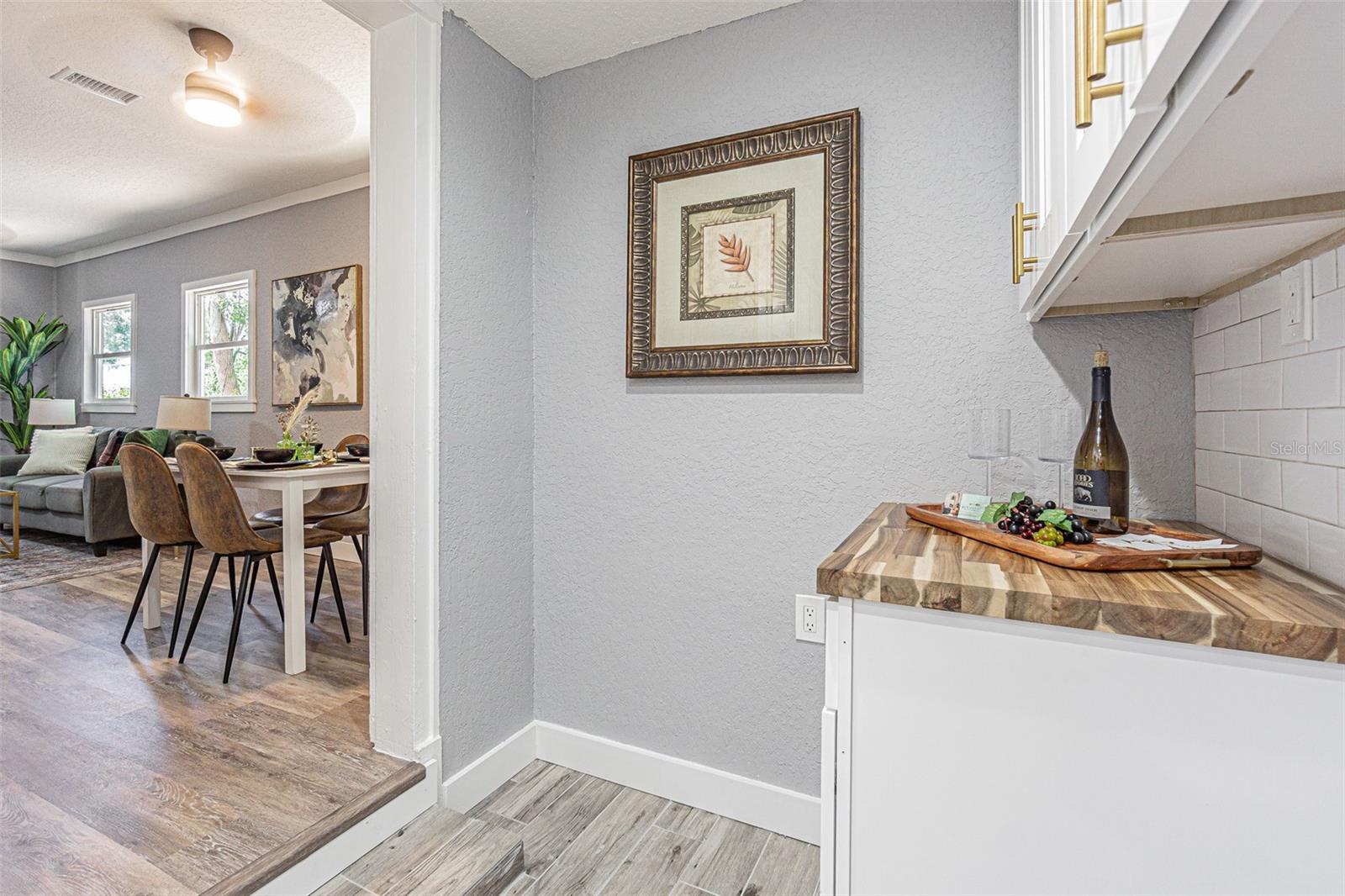 Cozy dining space to gather
