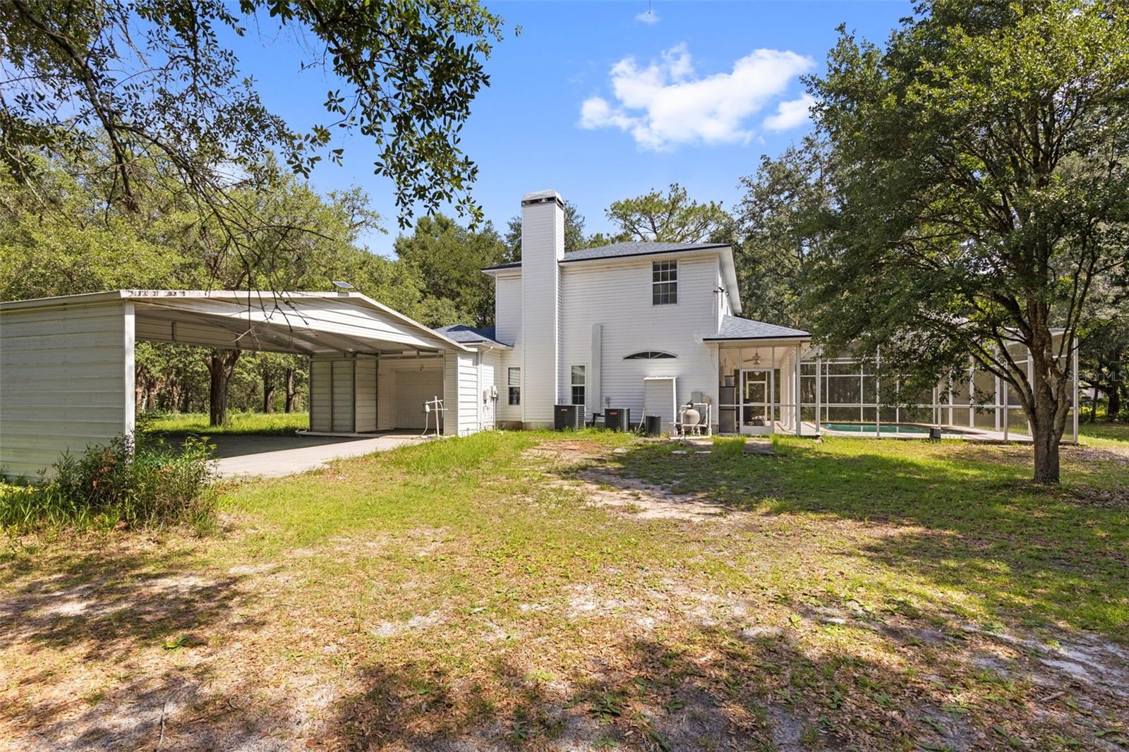 Another view of carport