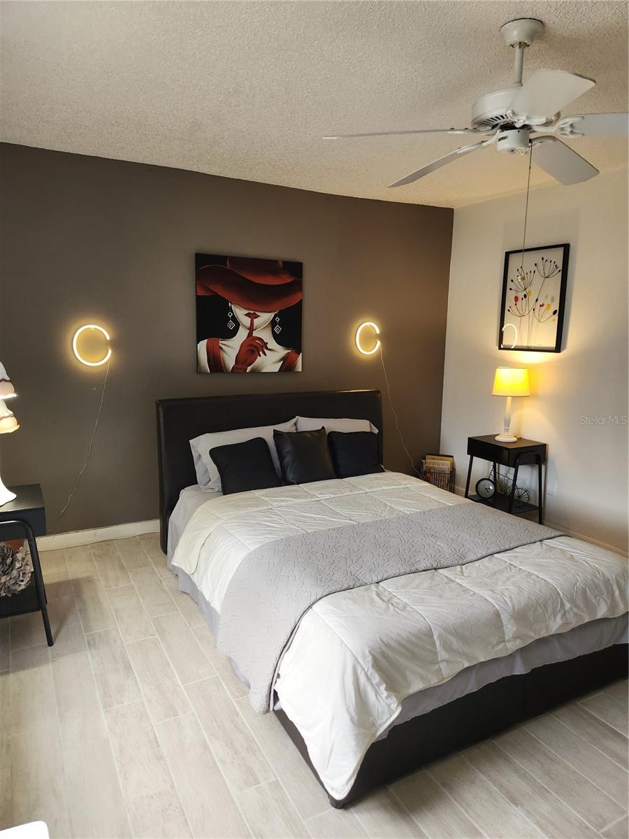 Spacious bedroom. Fits king size comfortably.