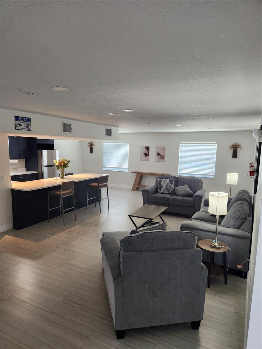 Clubhouse Living Room & kitchen