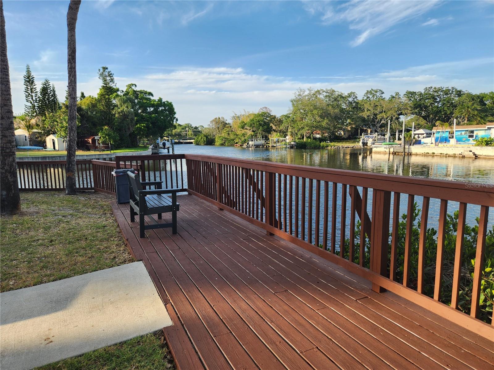 Deck & Bench on the river