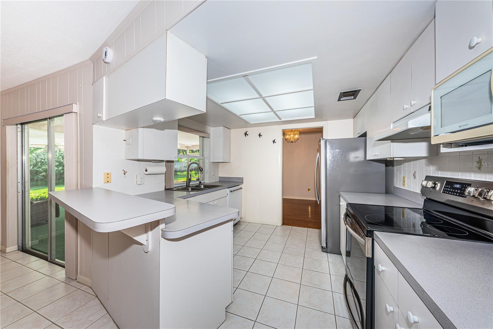 Kitchen with updated appliances