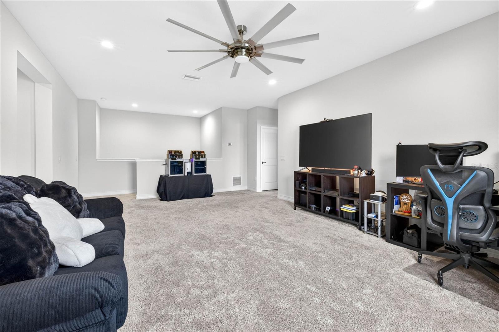Use for entertaining, play room, work area.
