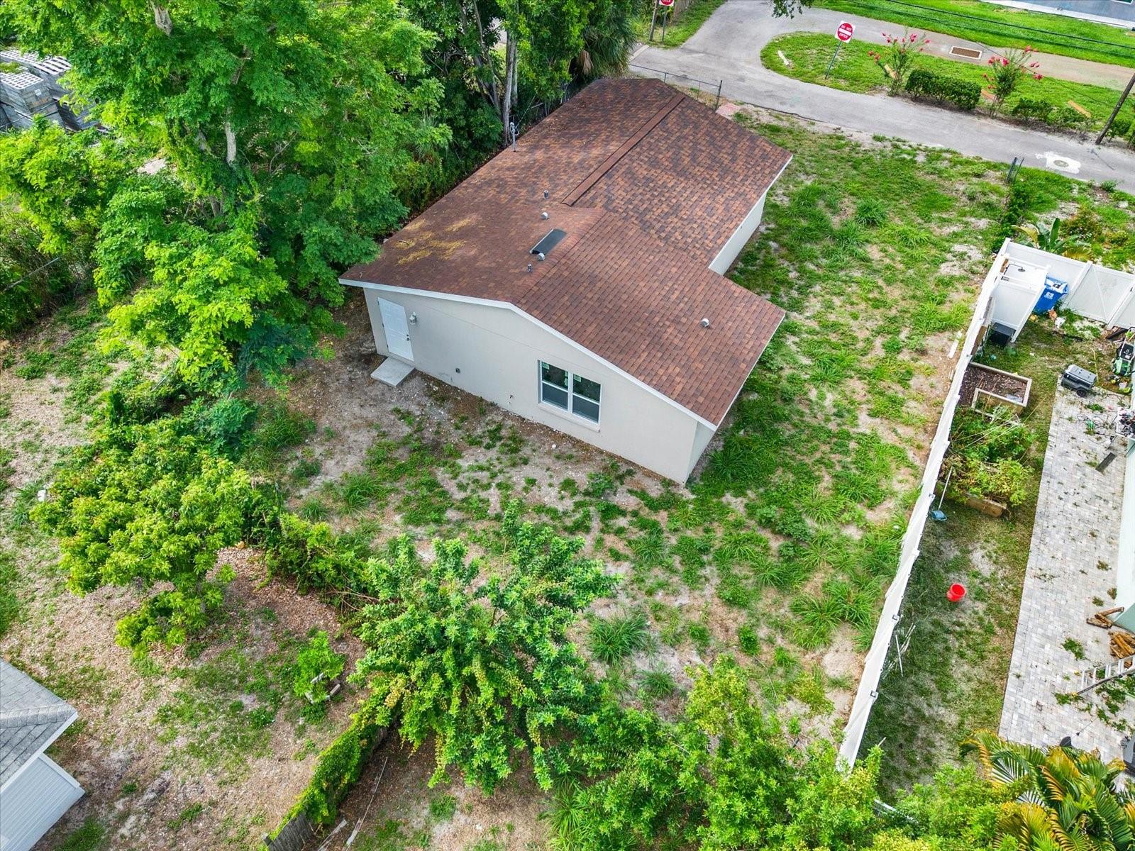 Large Back and side Yards.