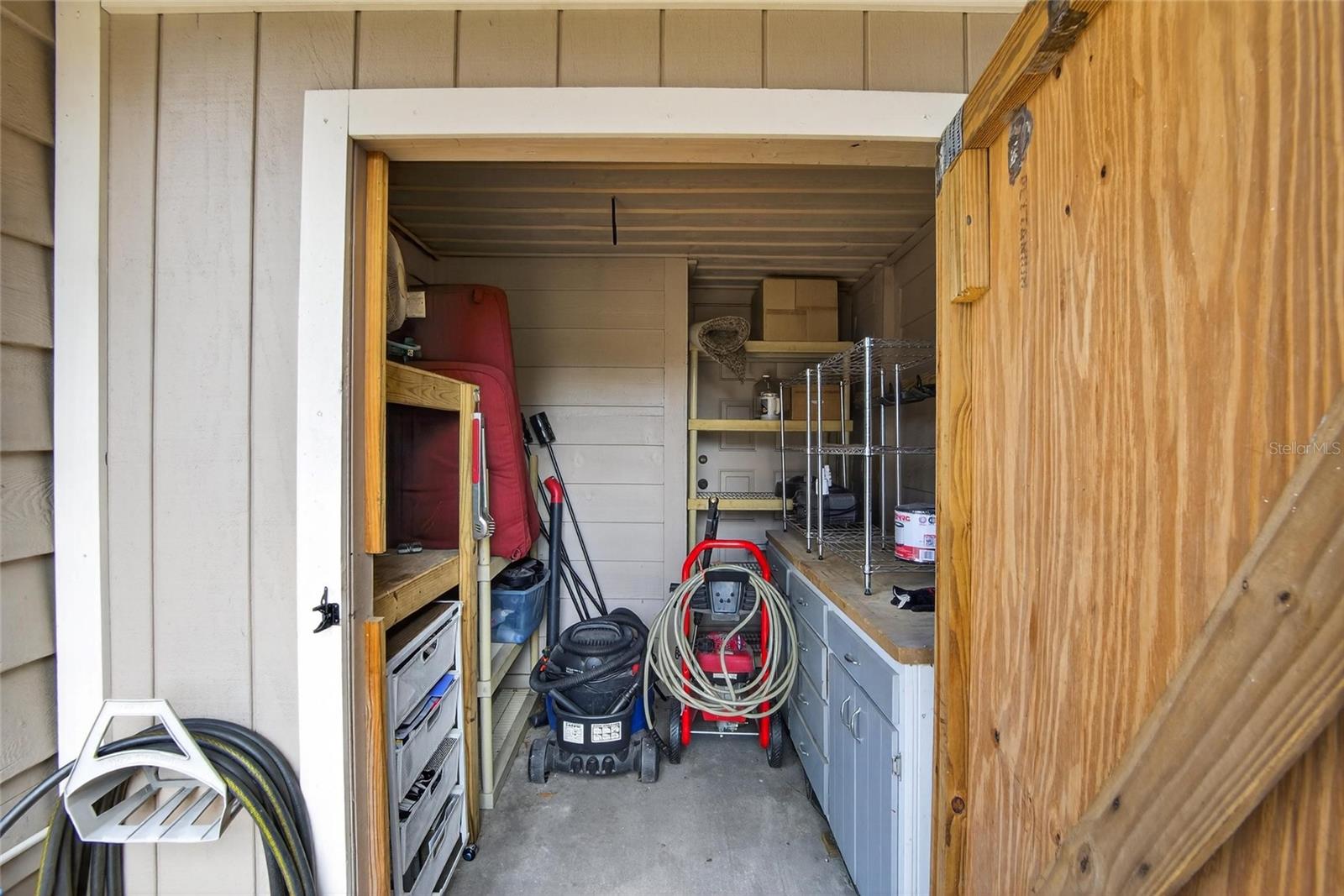 Outside storage space