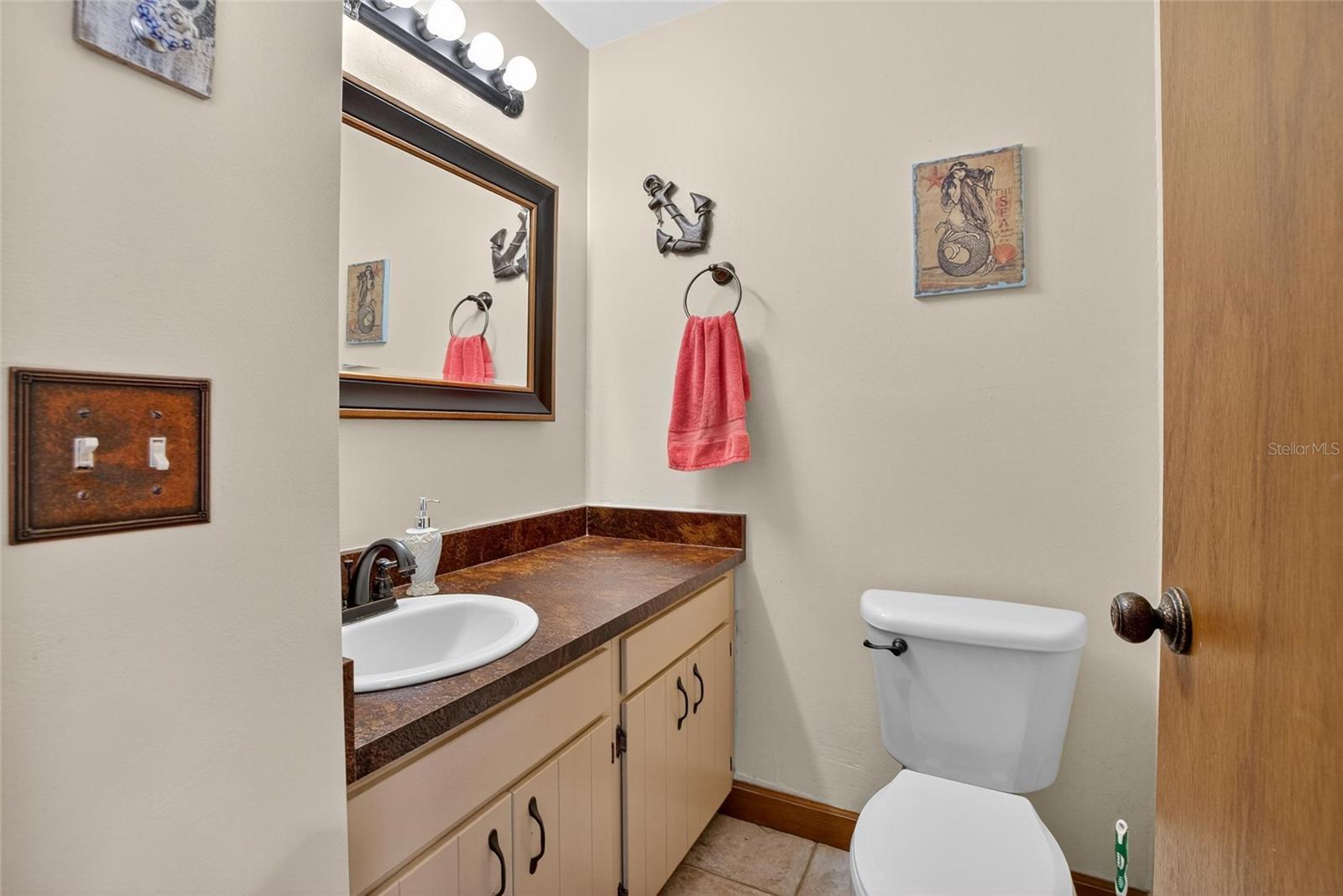 Downstairs half bath