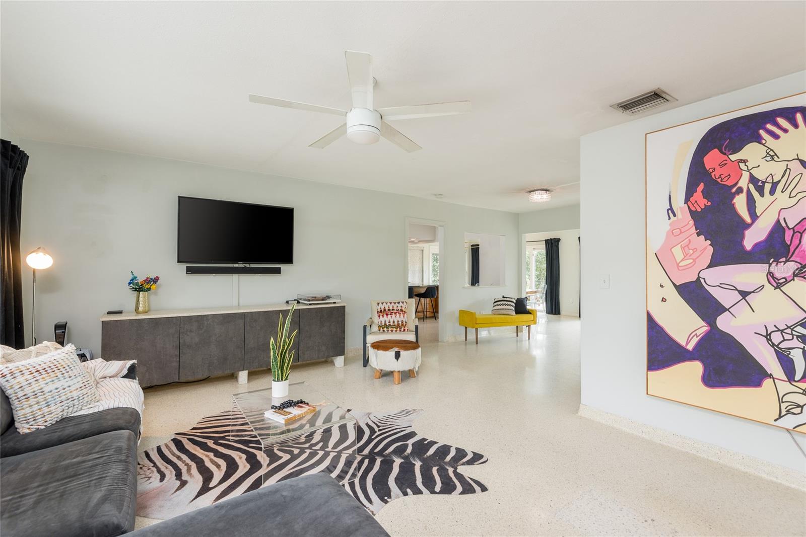 Neutral color palette and tons of natural light