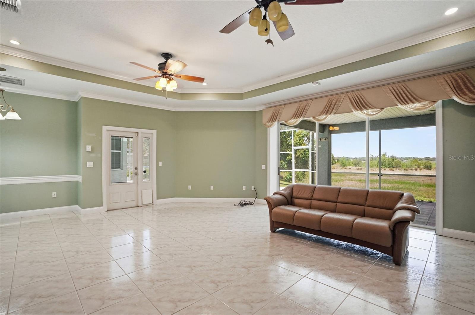 Large family room - open to the kitchen!