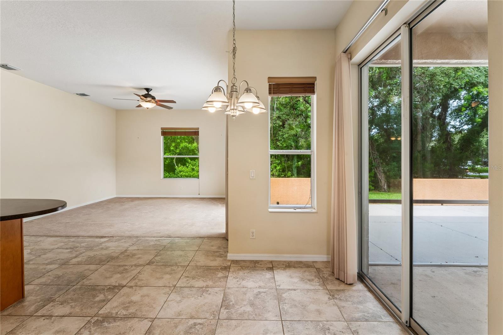 Open to family room