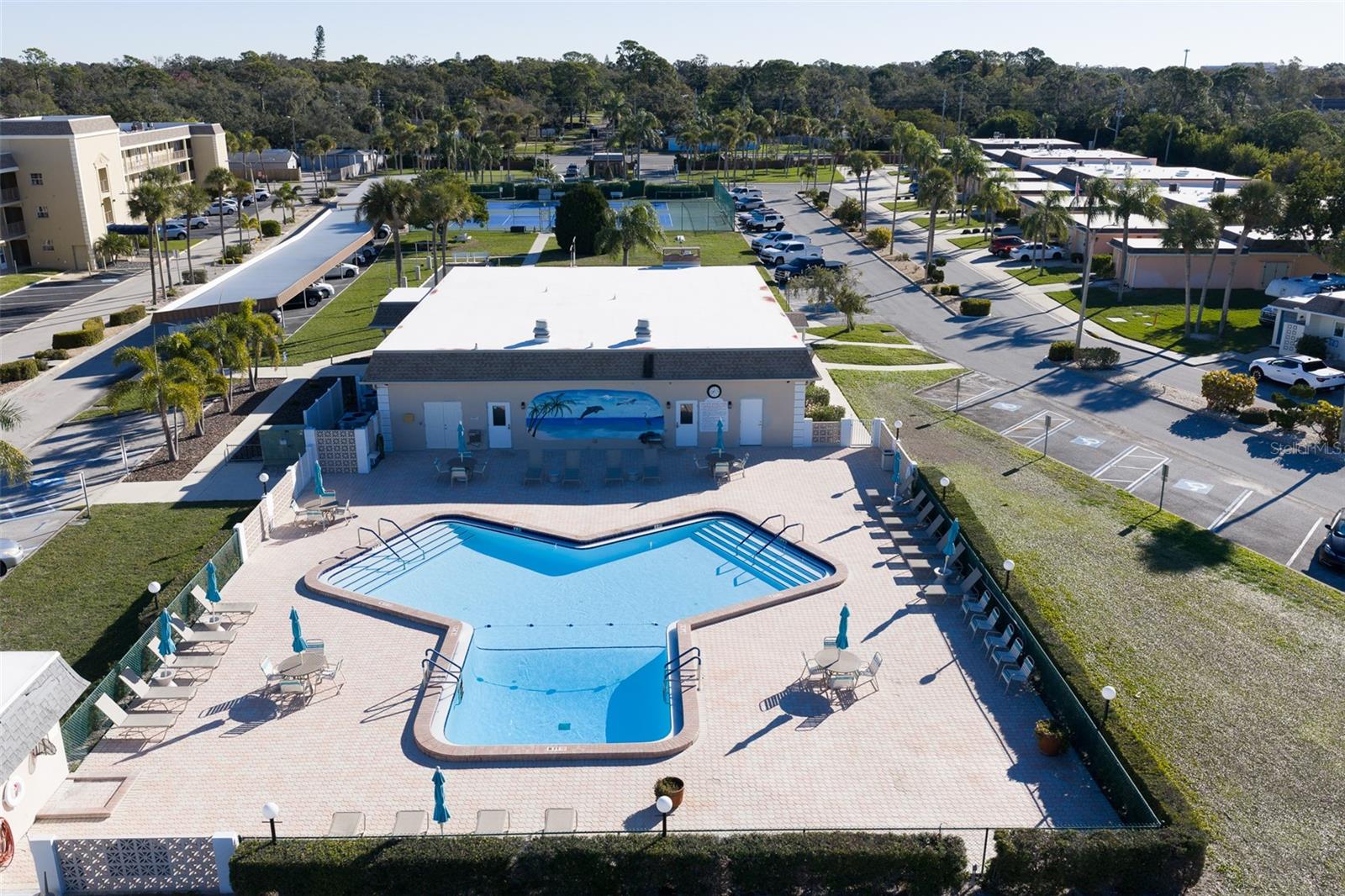 Beatuiful pool area with renovated clubhouse.