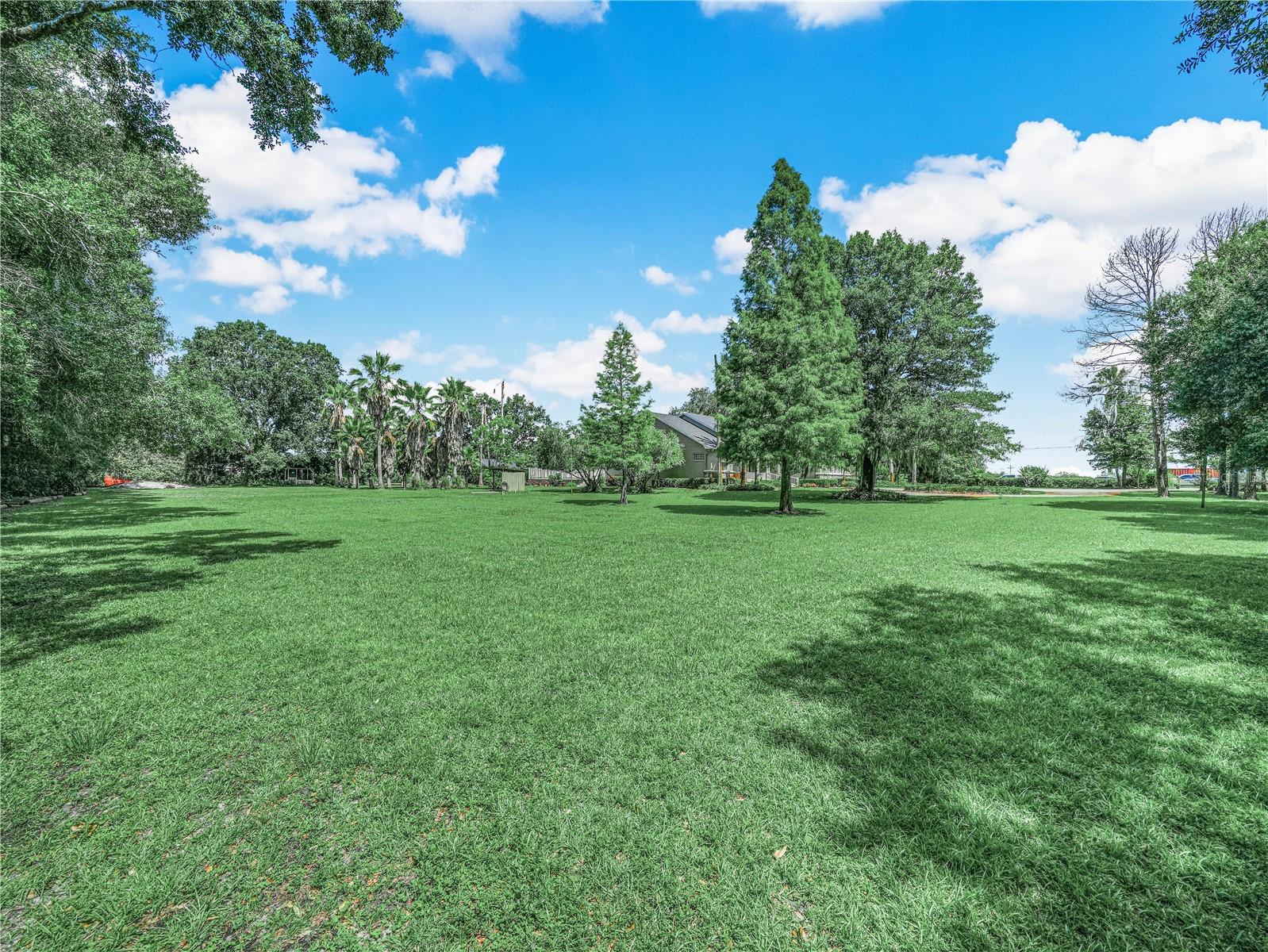 Expansive Yard with professional landscaping