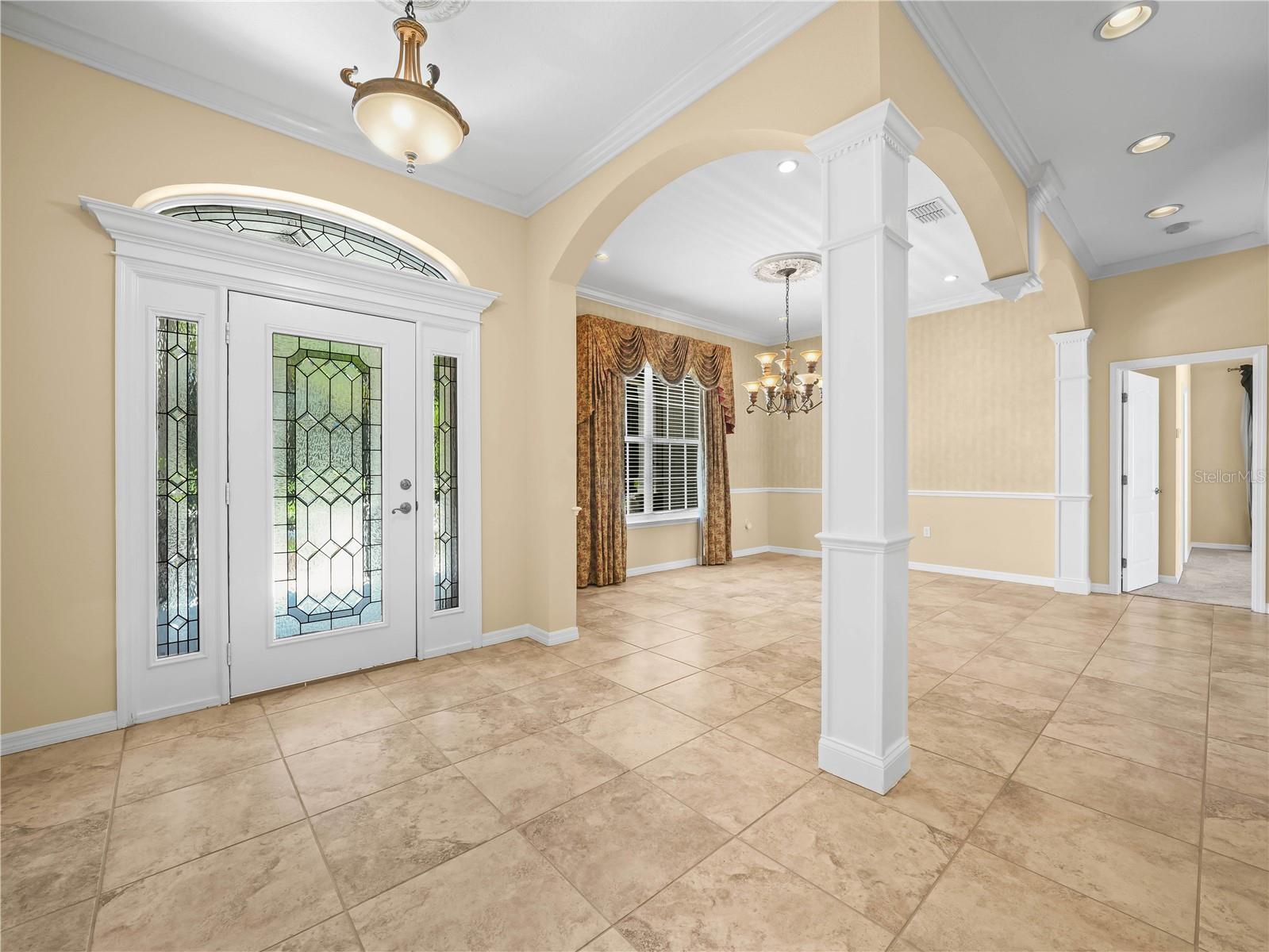 Elegant Dining Room off Foyer