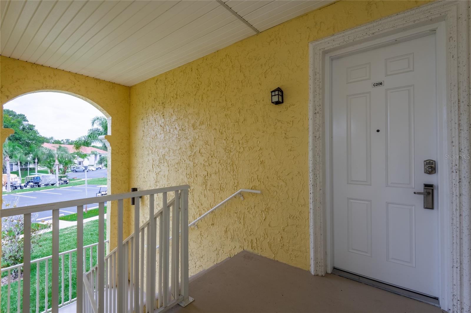 Front door entrance of C-206
