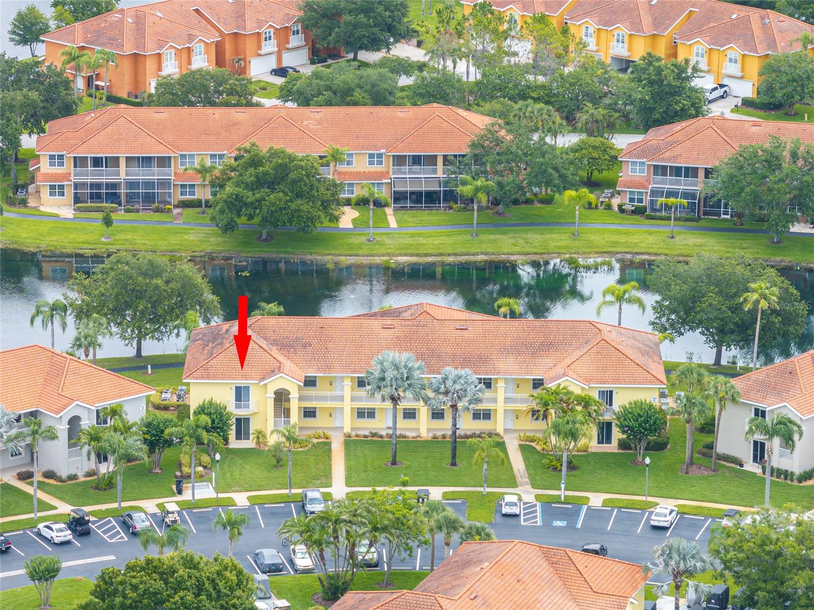 C-206 with lake in back - Villas in far background.