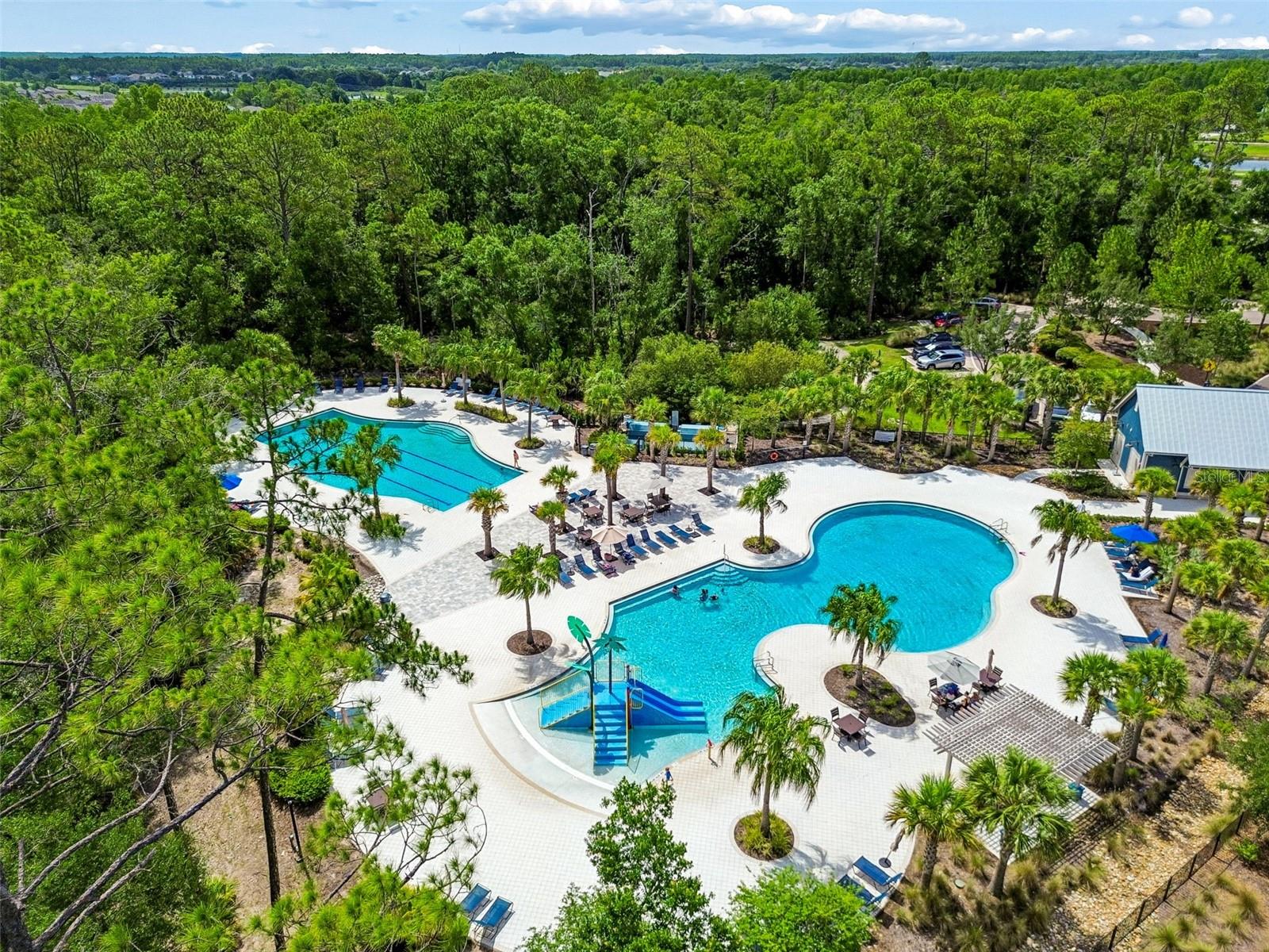 Resort style pools