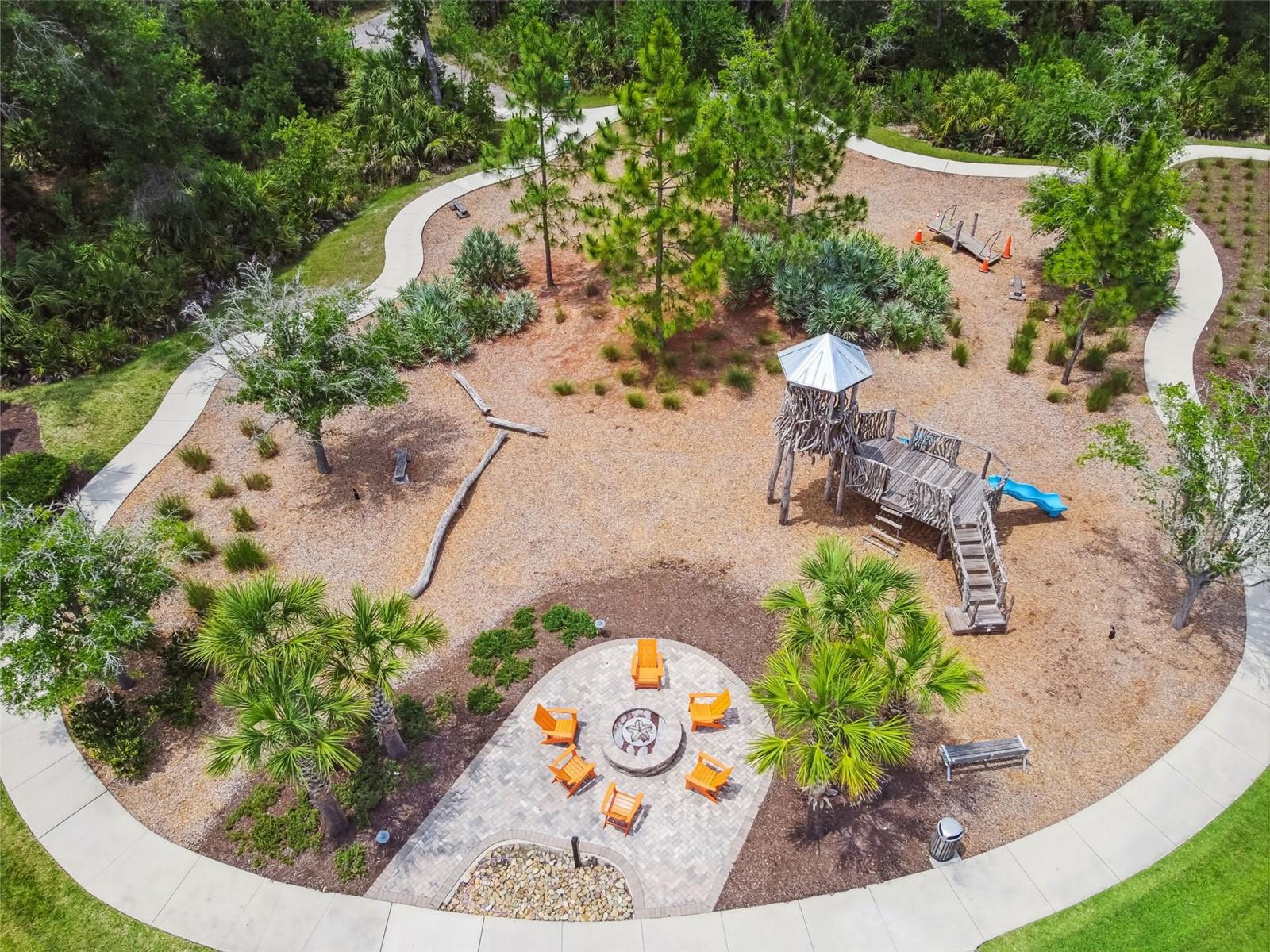Play grounds and firepits