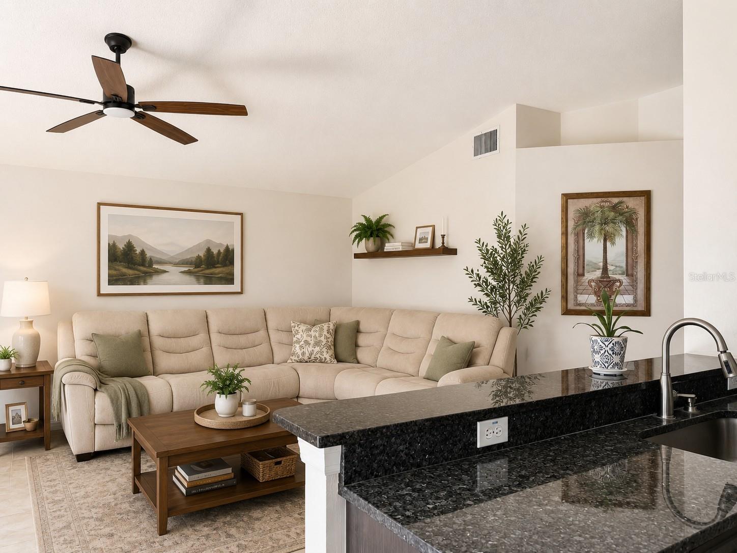 Staged Living Area