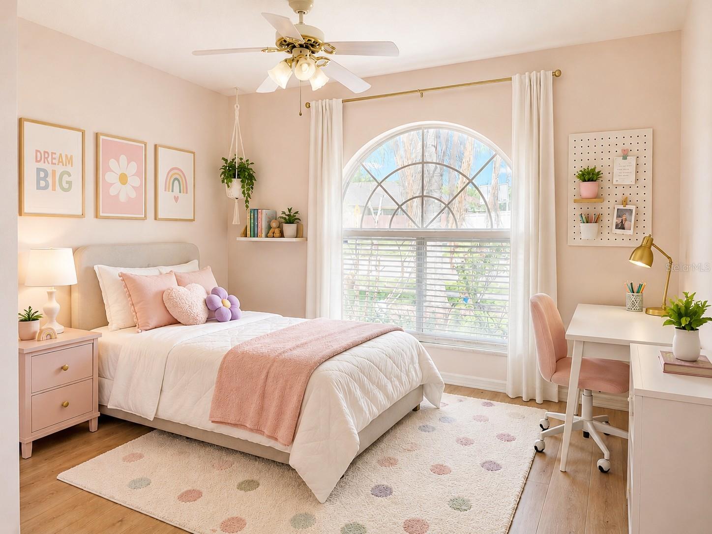 Staged 2nd Bedroom