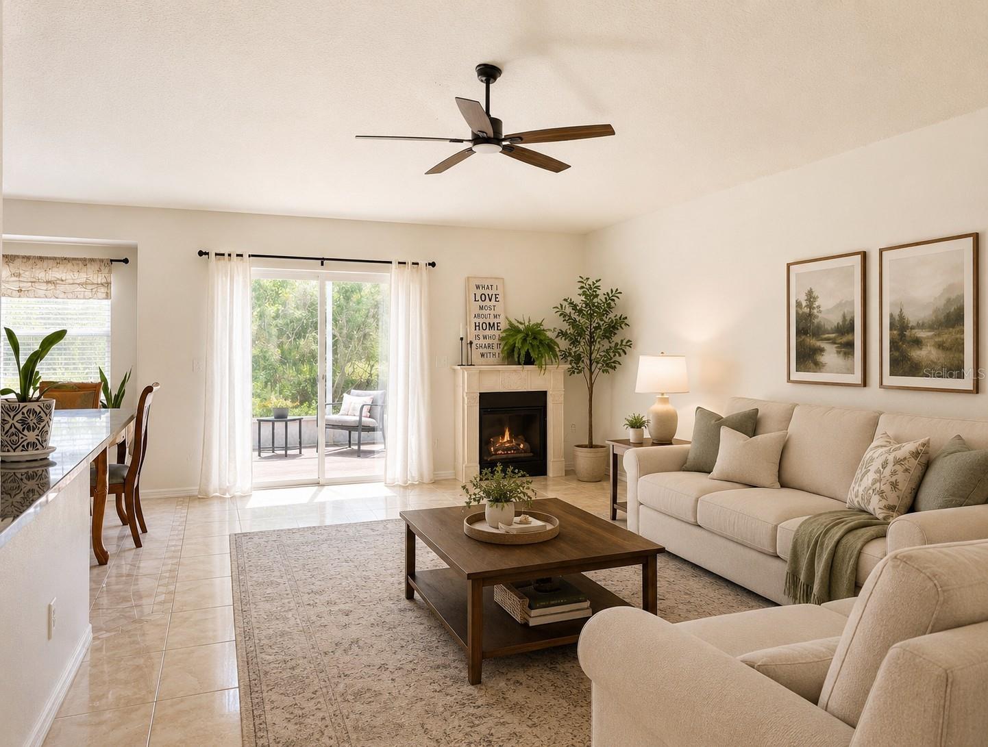 Staged Living Area