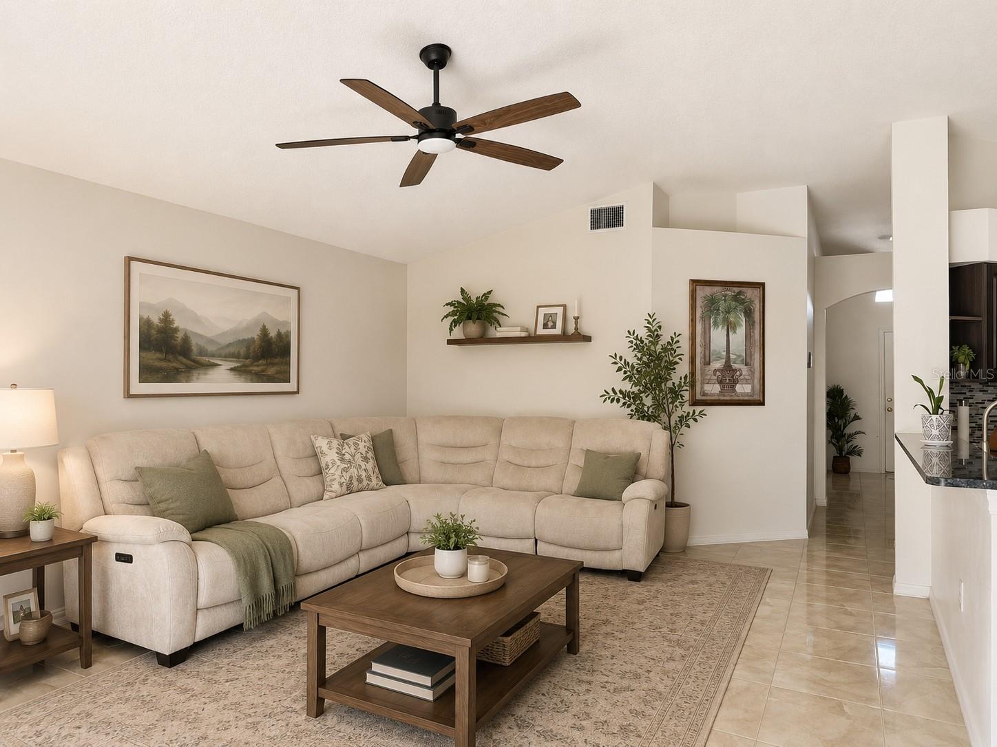 Staged Living Area