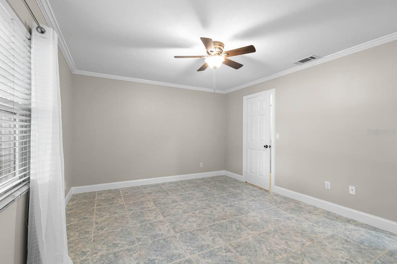 Primary bedroom and closet door