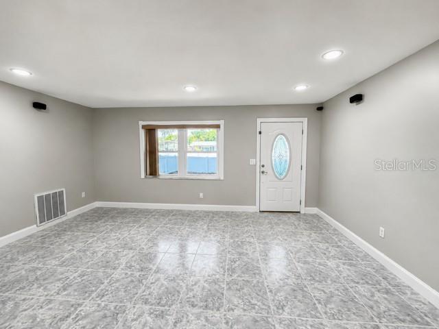 View of front door from inside