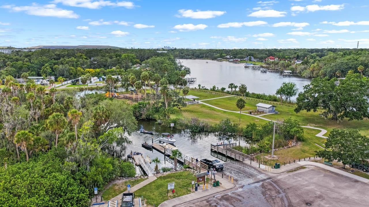 Boat ramp at Riverview Civic Center