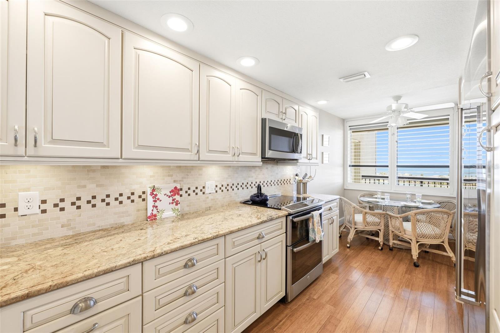 Kitchen with Gulf views