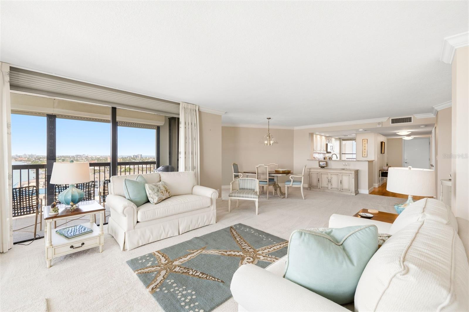 Roomy Main living and dining areas