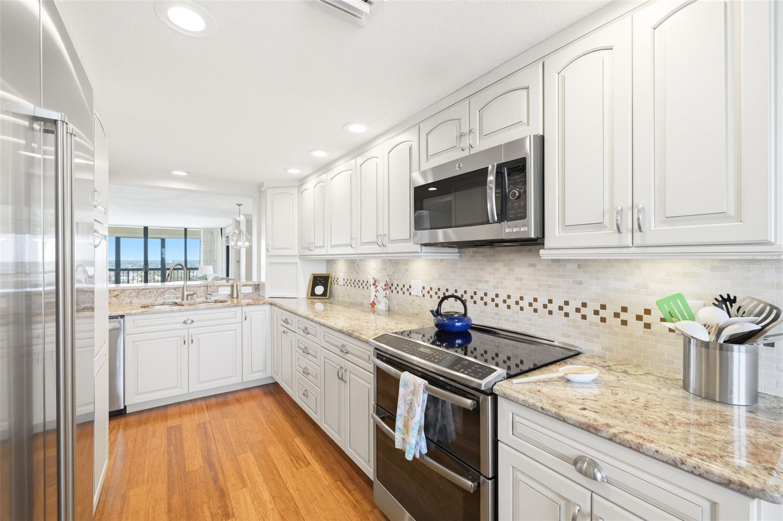 Kitchen with Gulf and Intracoastal views