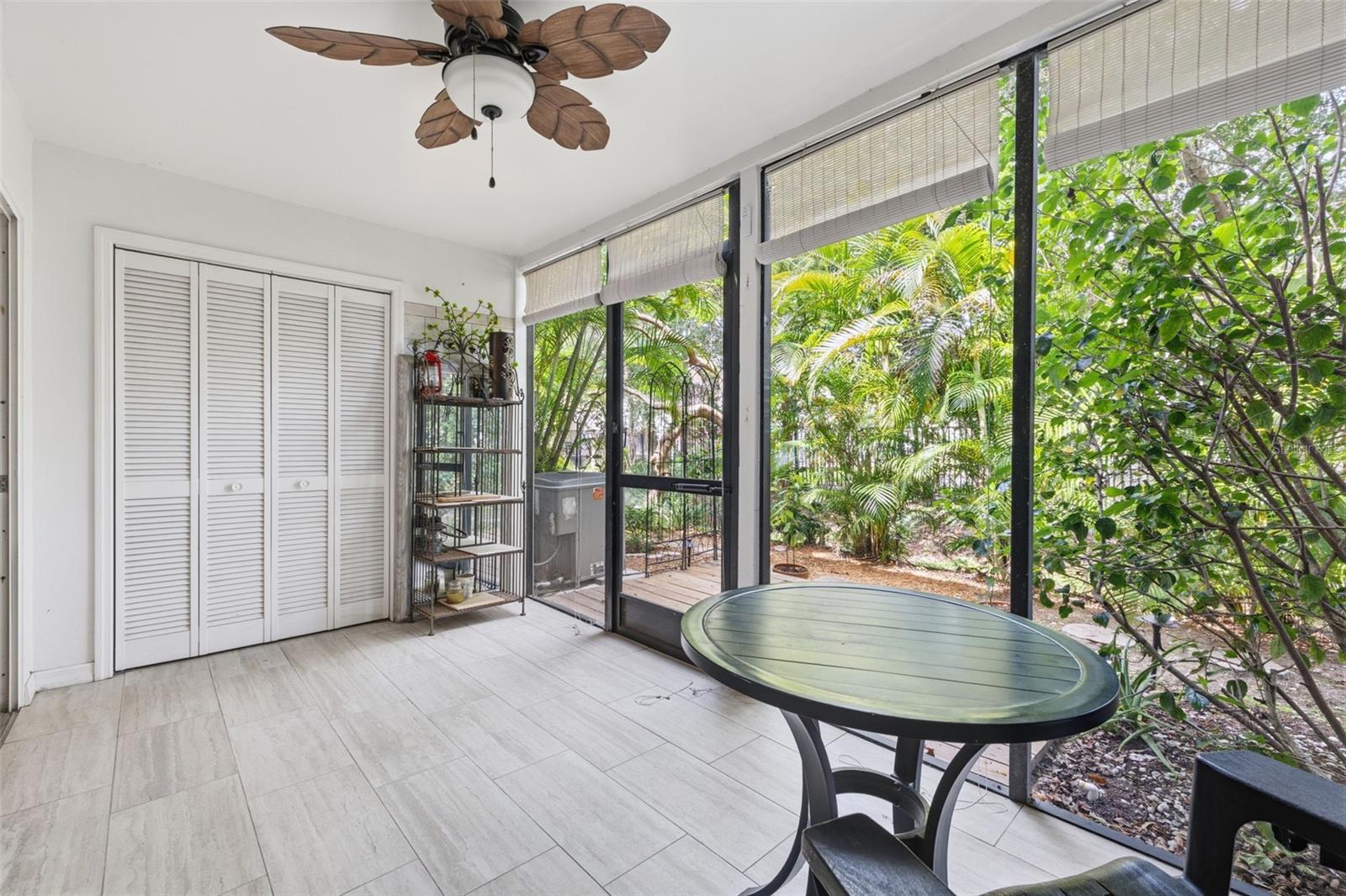 Lanai with Storage
