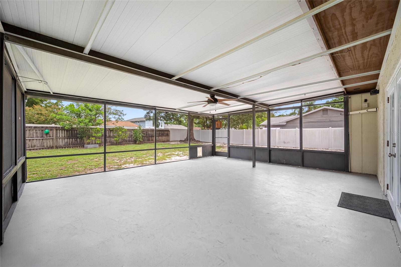 Covered and Screened Patio